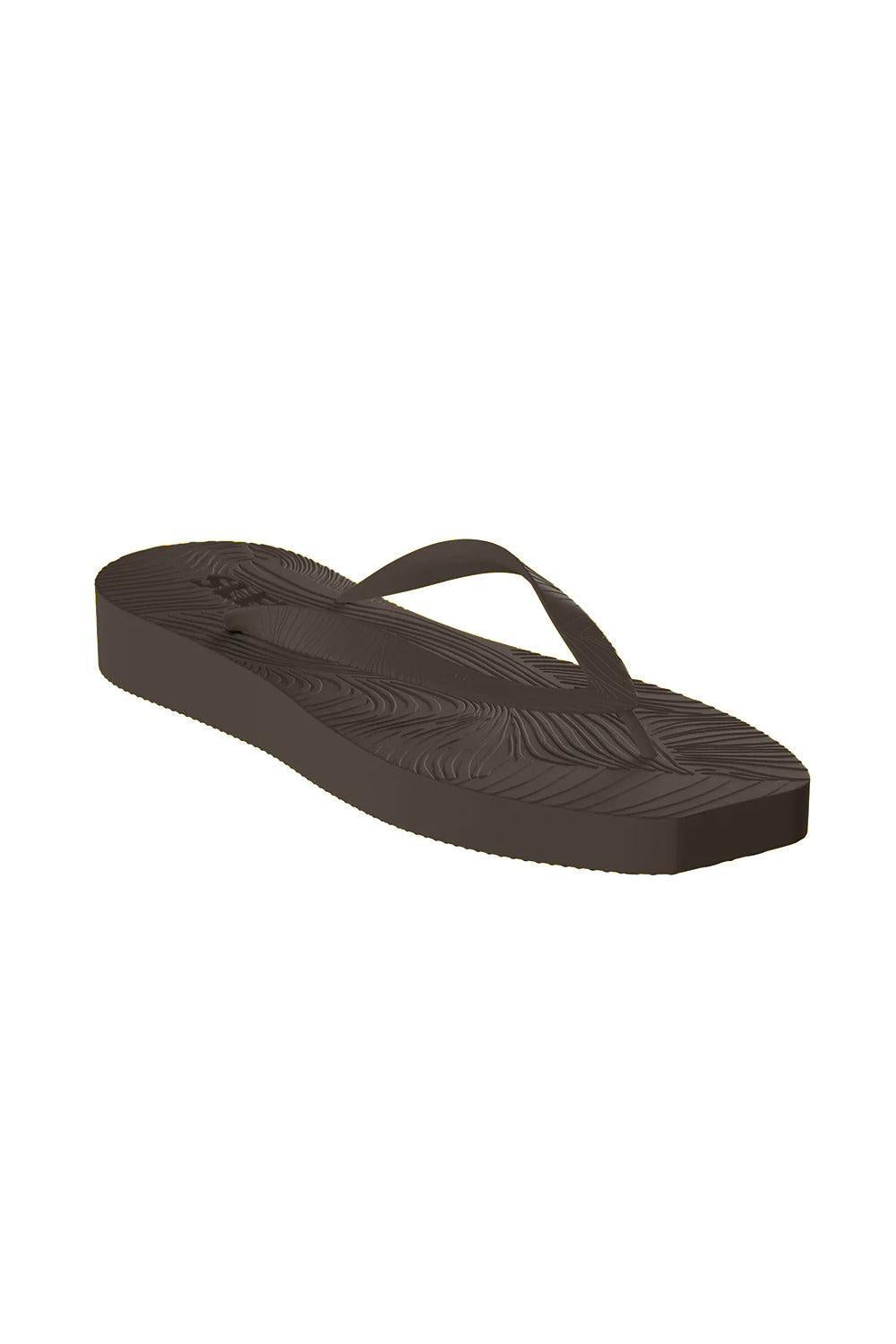 Sleepers Tapered Platform Brown Flip Flop