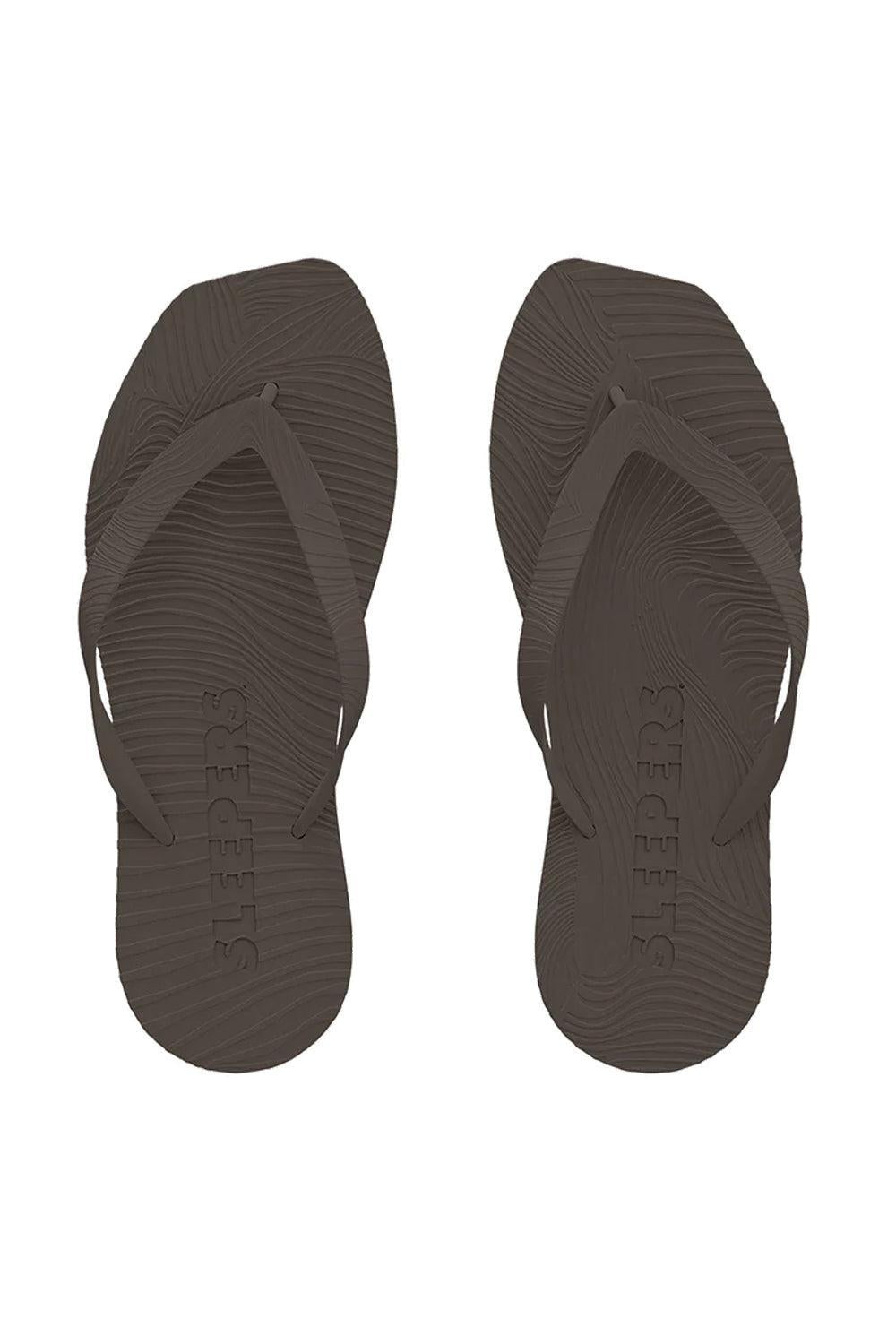 Sleepers Tapered Platform Brown Flip Flop