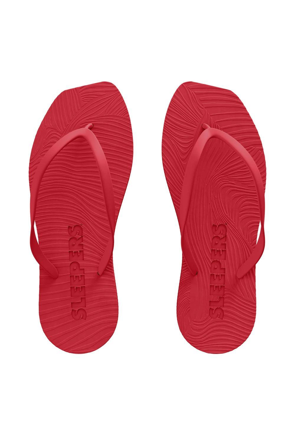 Sleepers Tapered Red Flip Flop