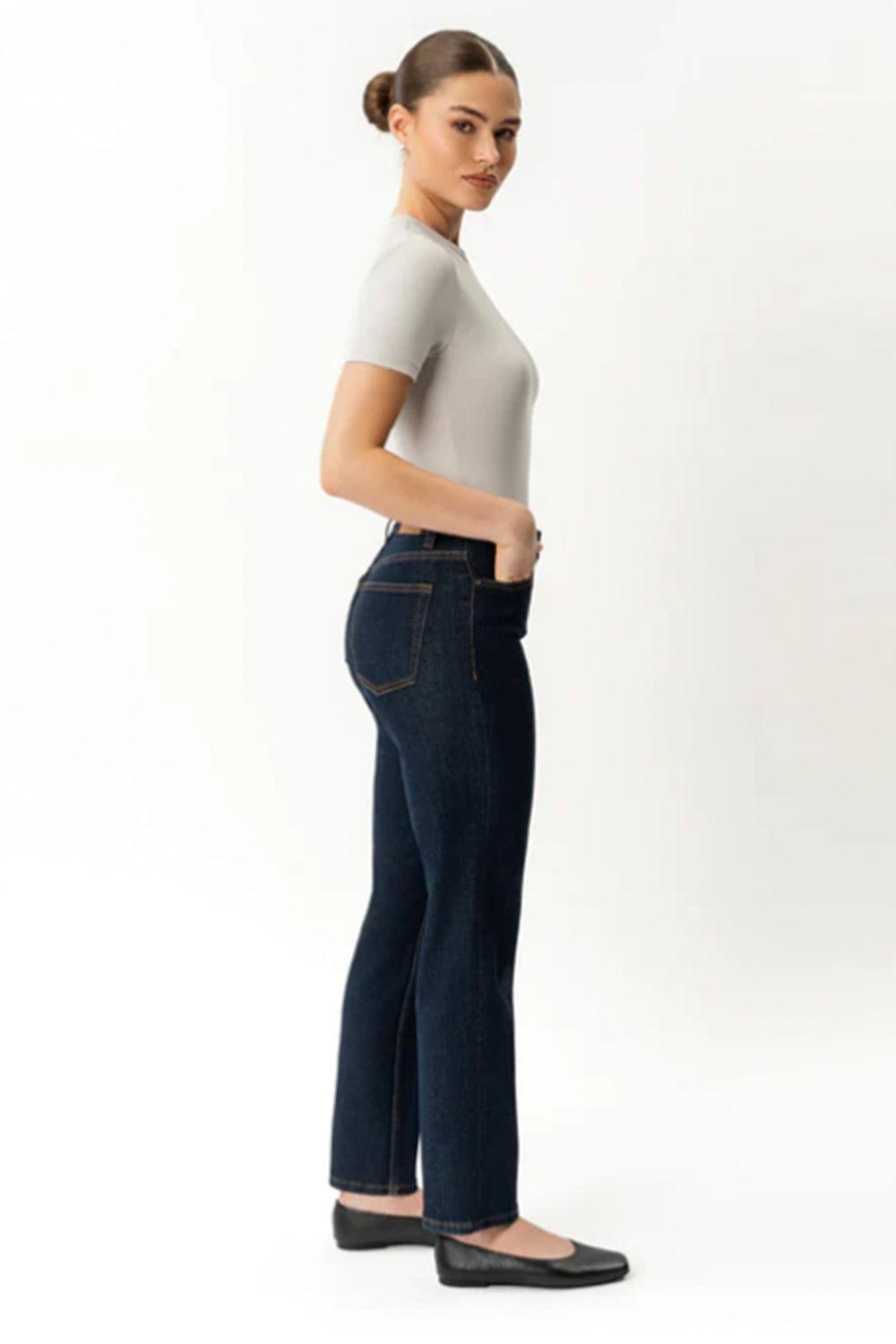 Slim ComfortDenim dk blue jeans 30"
