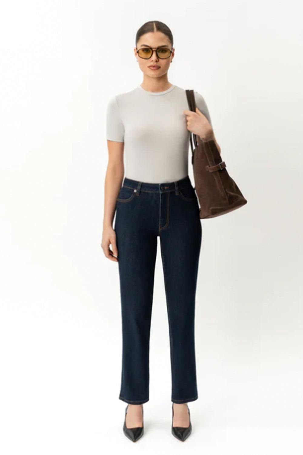 Slim ComfortDenim dk blue jeans 30"