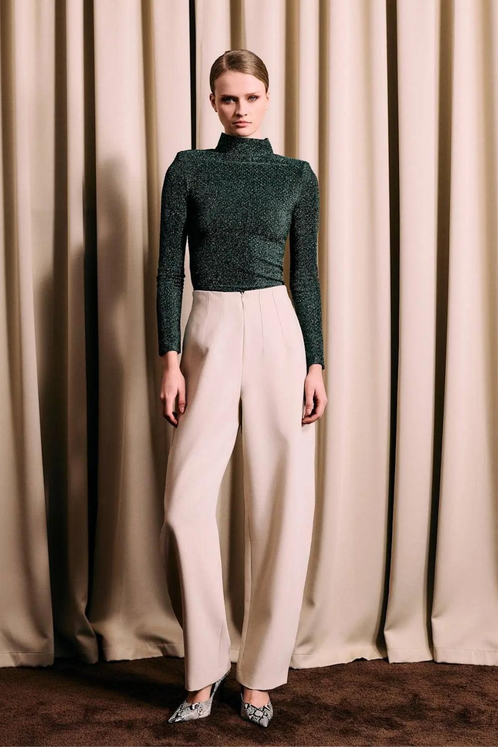 Smooth Barrel Pants Ivory