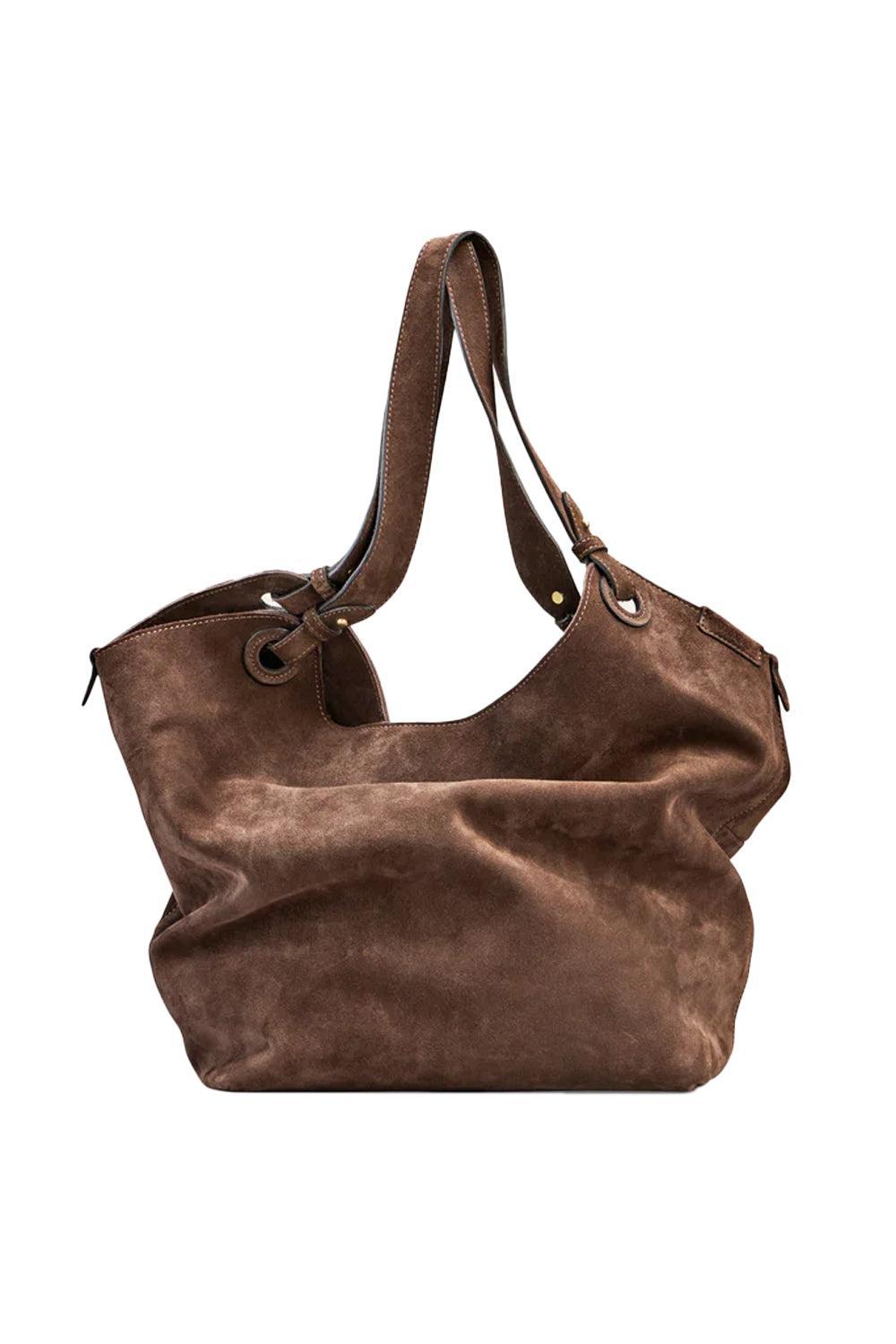 Soho Umber Suede Shoulder Bag