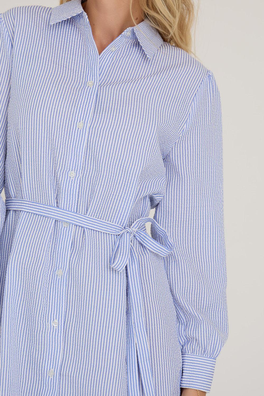 Sonja Shirt Dress Blue/White Stripe