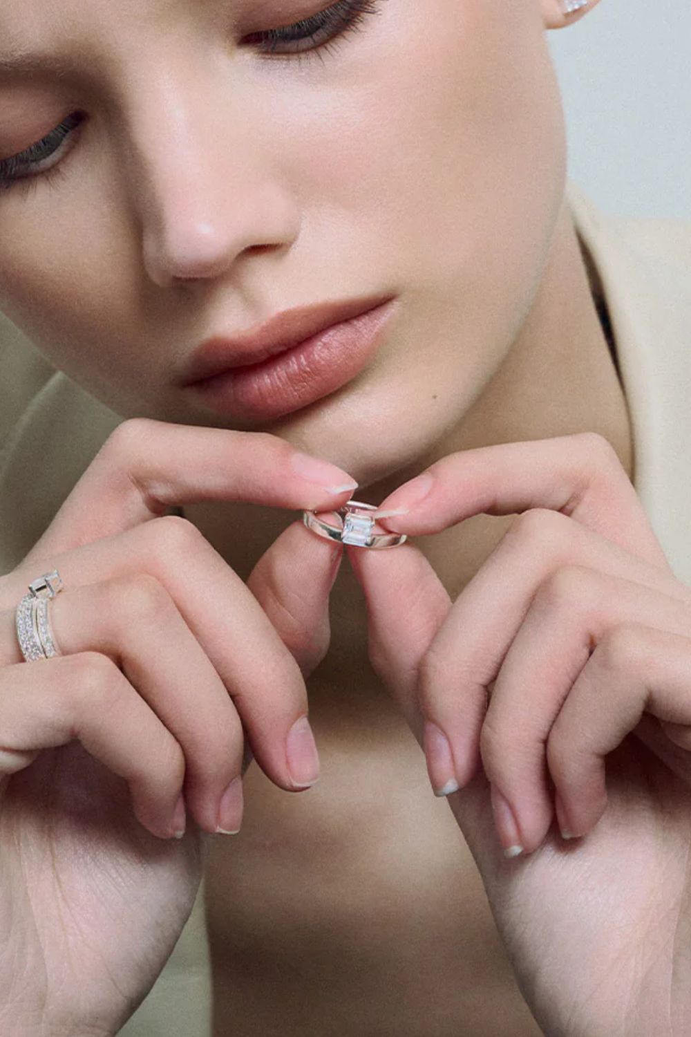 Sopra Emerald Ring Silver