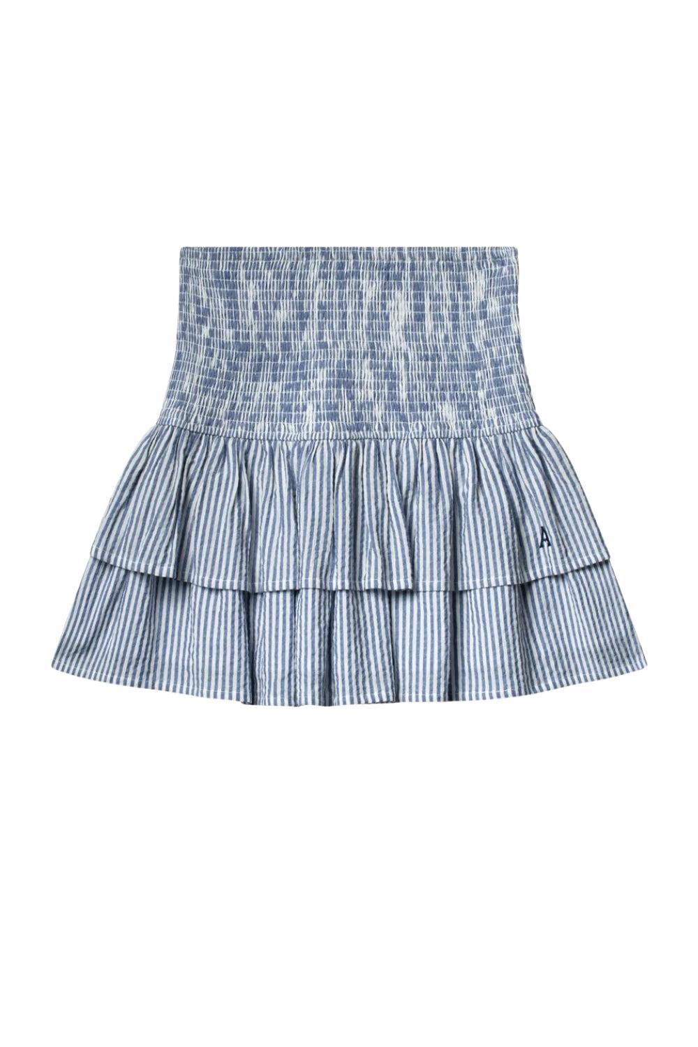 Sorrento skirt Seersucker Stripe Navy