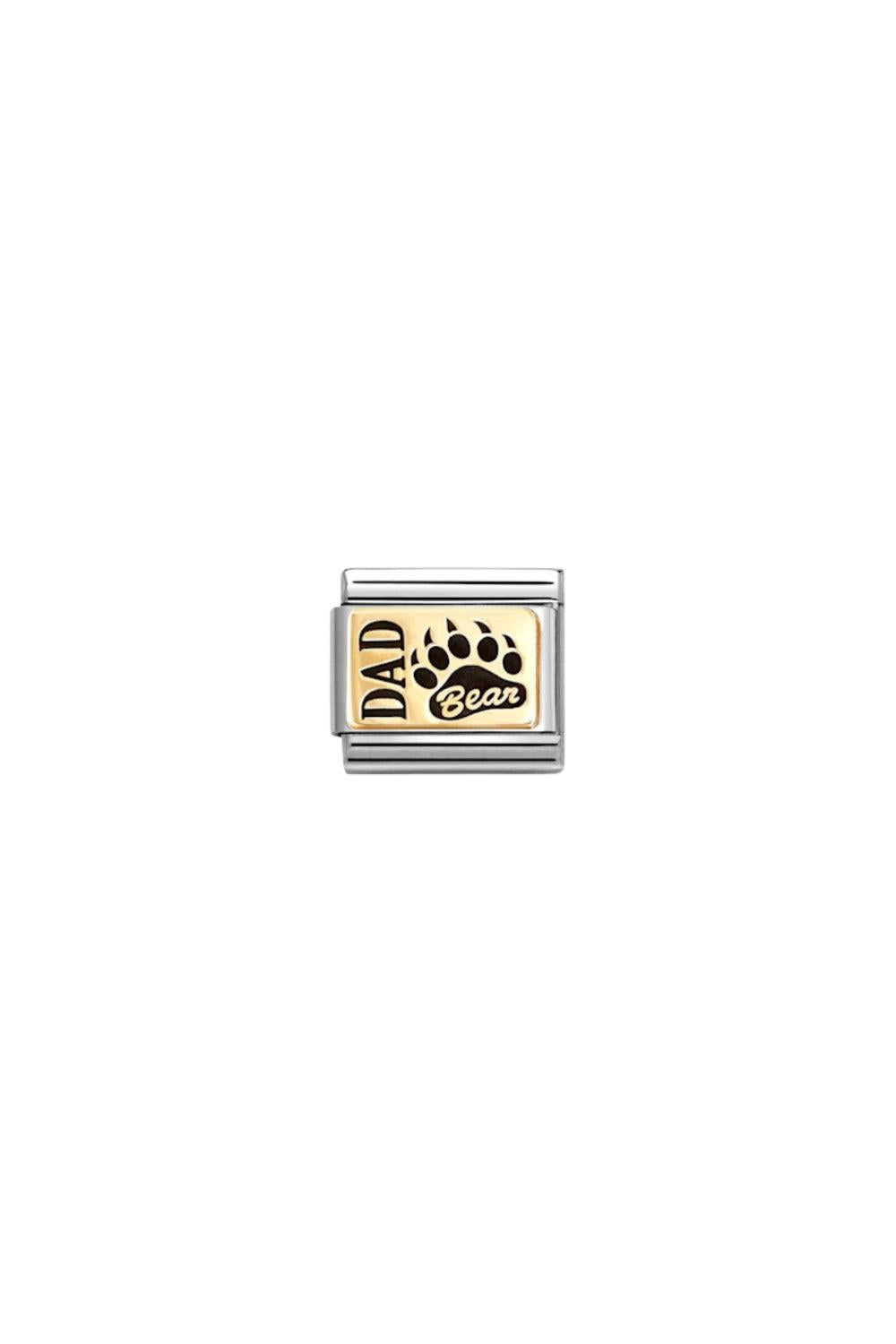 Steel And 18K Gold Dad Bear