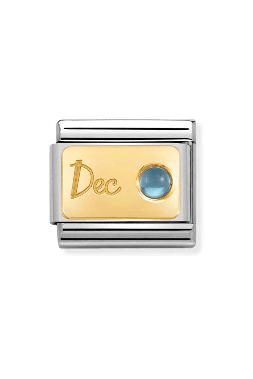 Stones 18k Gold December birthstone Light Blue topaz