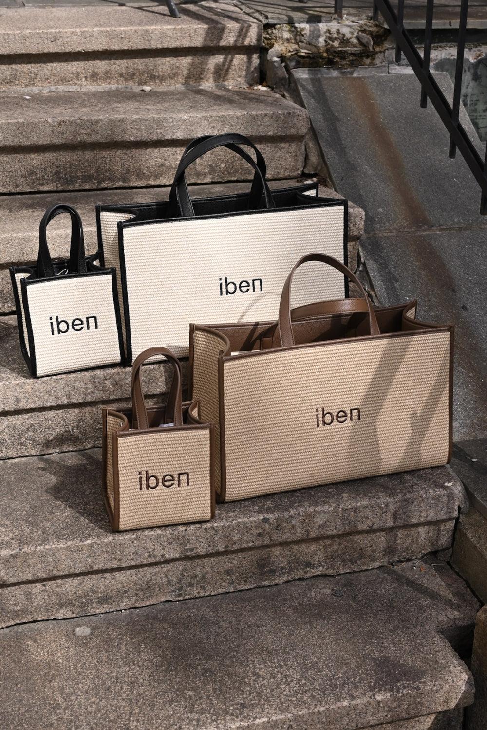 Straw bag Brown medium