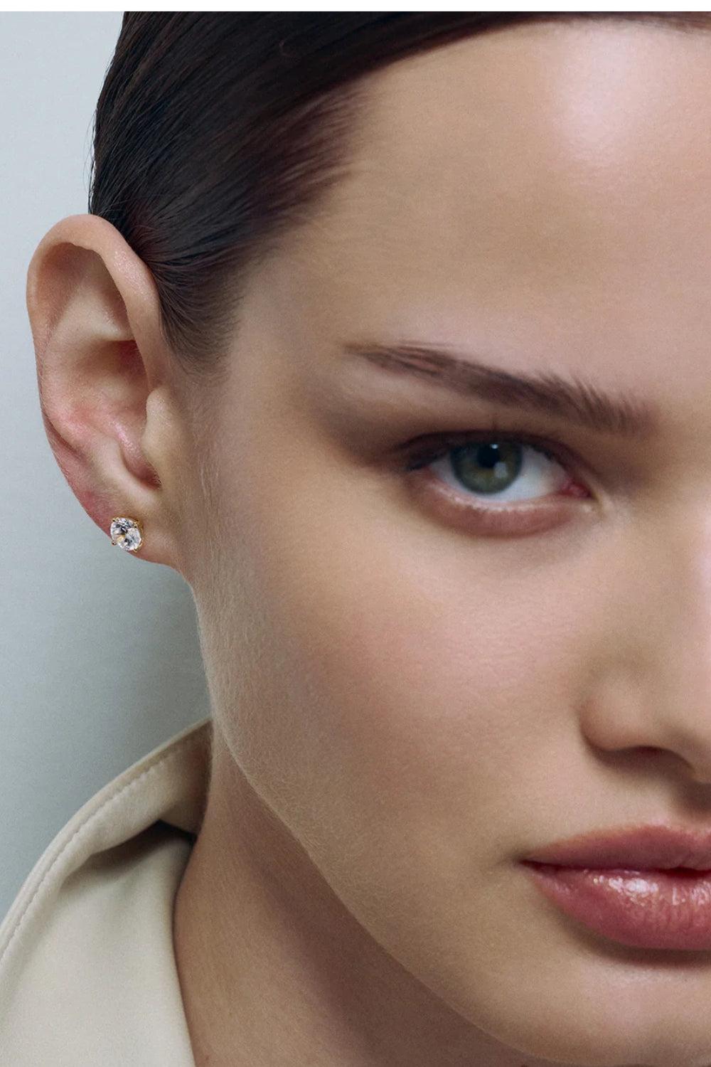 Stud Earrings Gold 6mm