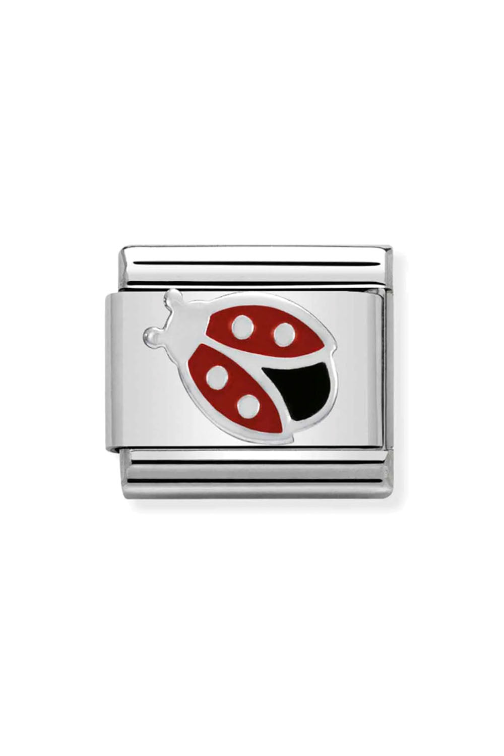 Symbol 925 sterling Silver and Enamel Ladbird