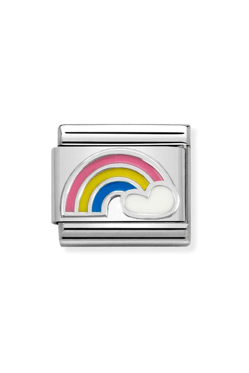 Symbol 925 sterling Silver and Enamel Rainbow