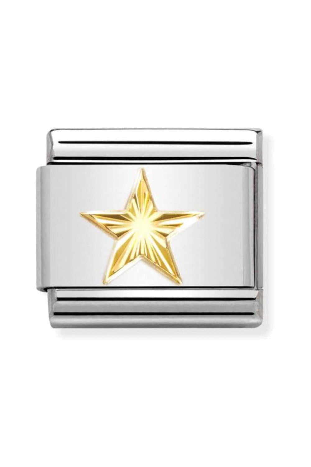 Symbols 18K Gold Diamond Coated Star