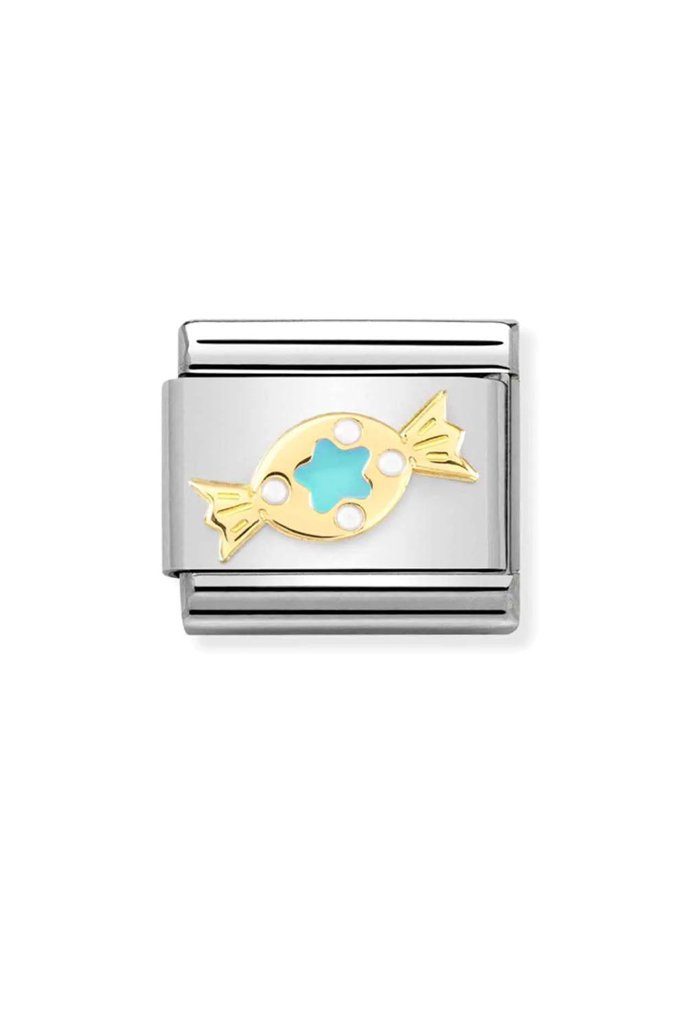 Symbols 18k Gold & ename Blue Sweet