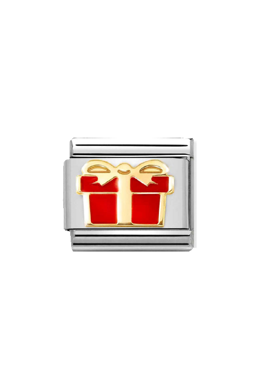 Symbols 18k Gold & enamel Gift Box Red