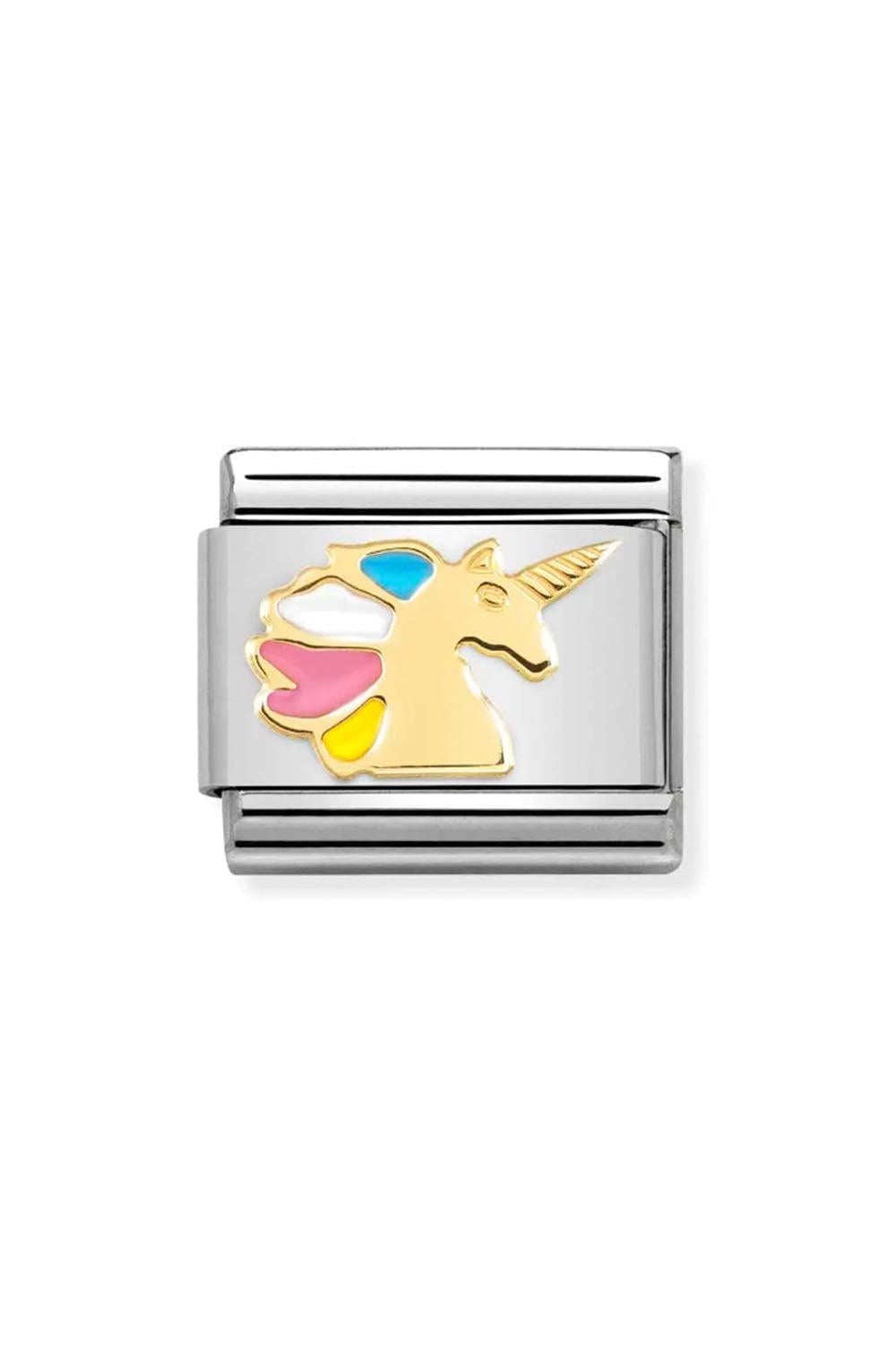 Symbols 18k Gold & enamel Multicolour unicorn