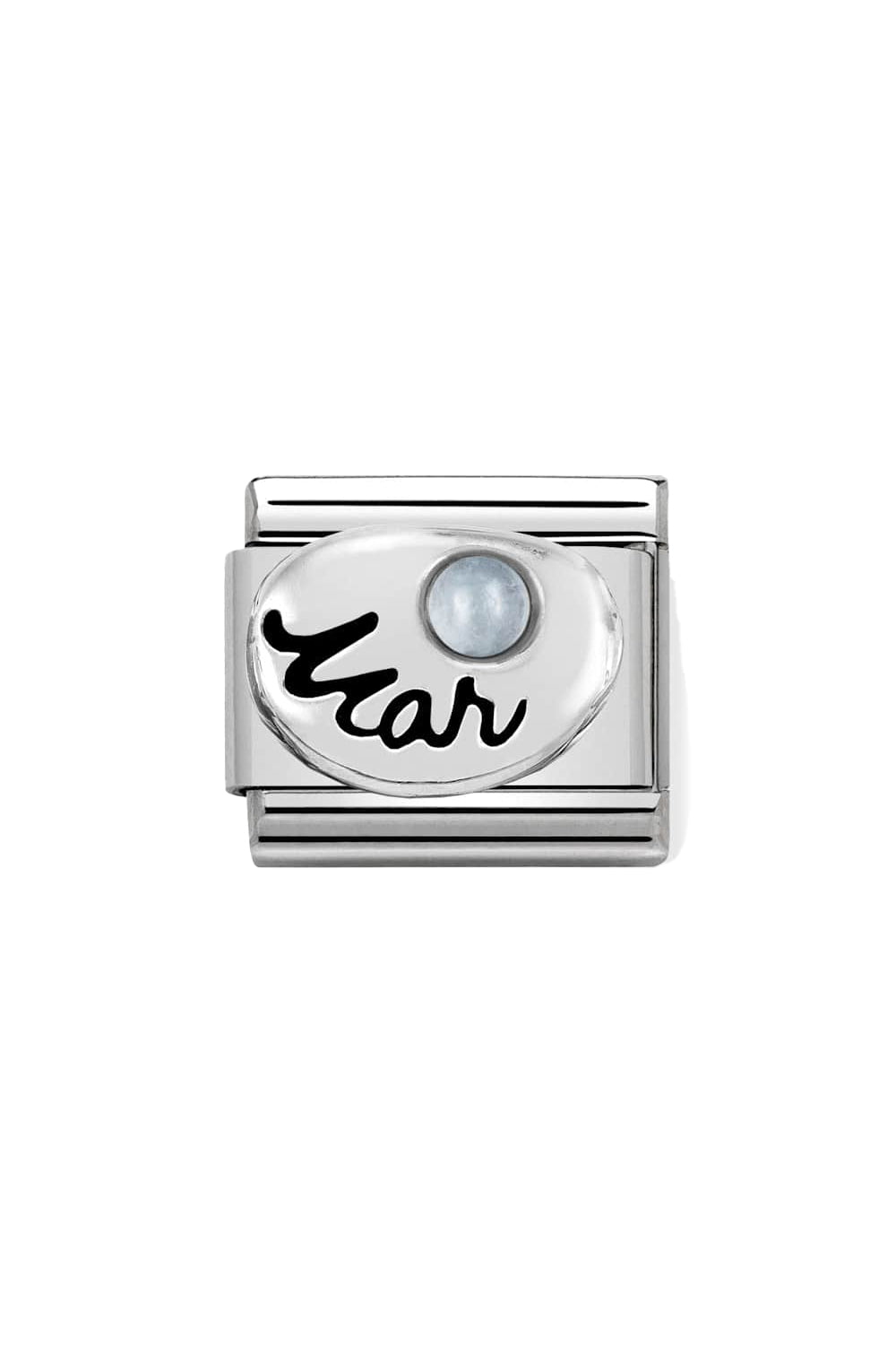 Symbols 925 Sterling Silver Birthstone March