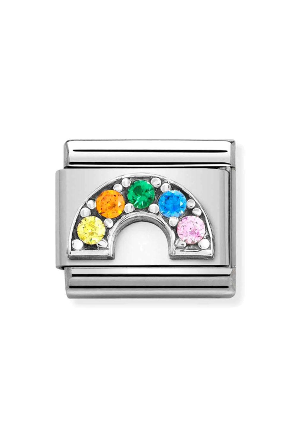 Symbols 925 Sterling Silver and CZ Rainbow