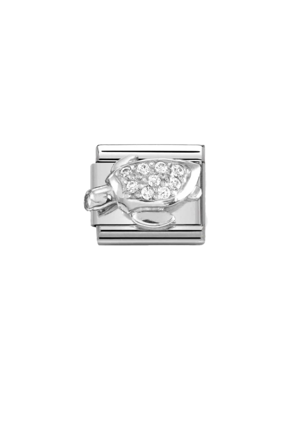 Symbols 925 Sterling Silver with CZ Sea Turtle