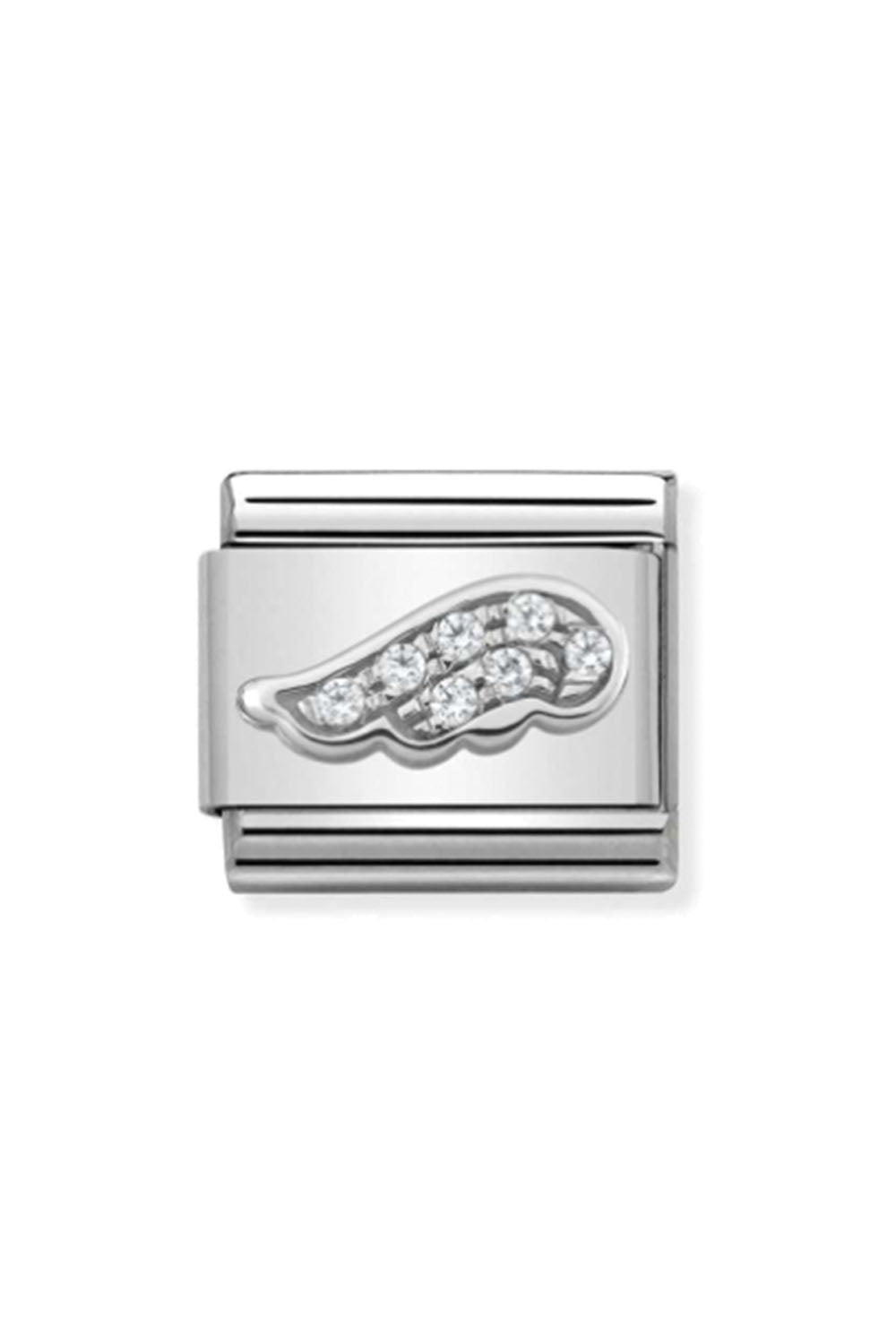 Symbols 925 Sterling Silver with CZ Wing