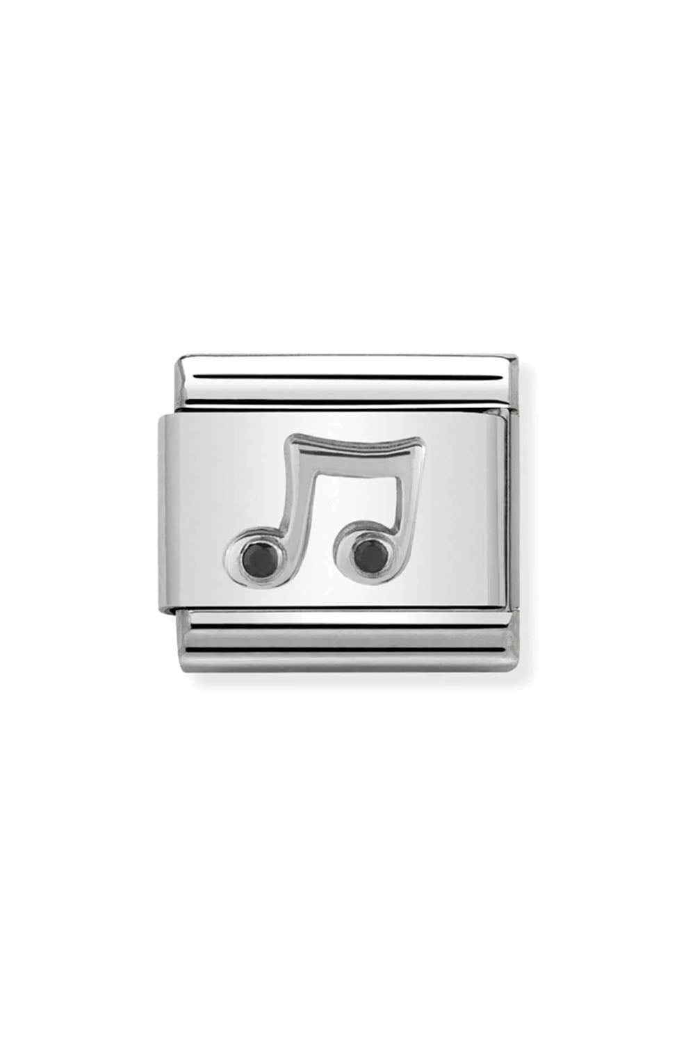 Symbols 925 Sterling Silver with enamel and CZ Music note