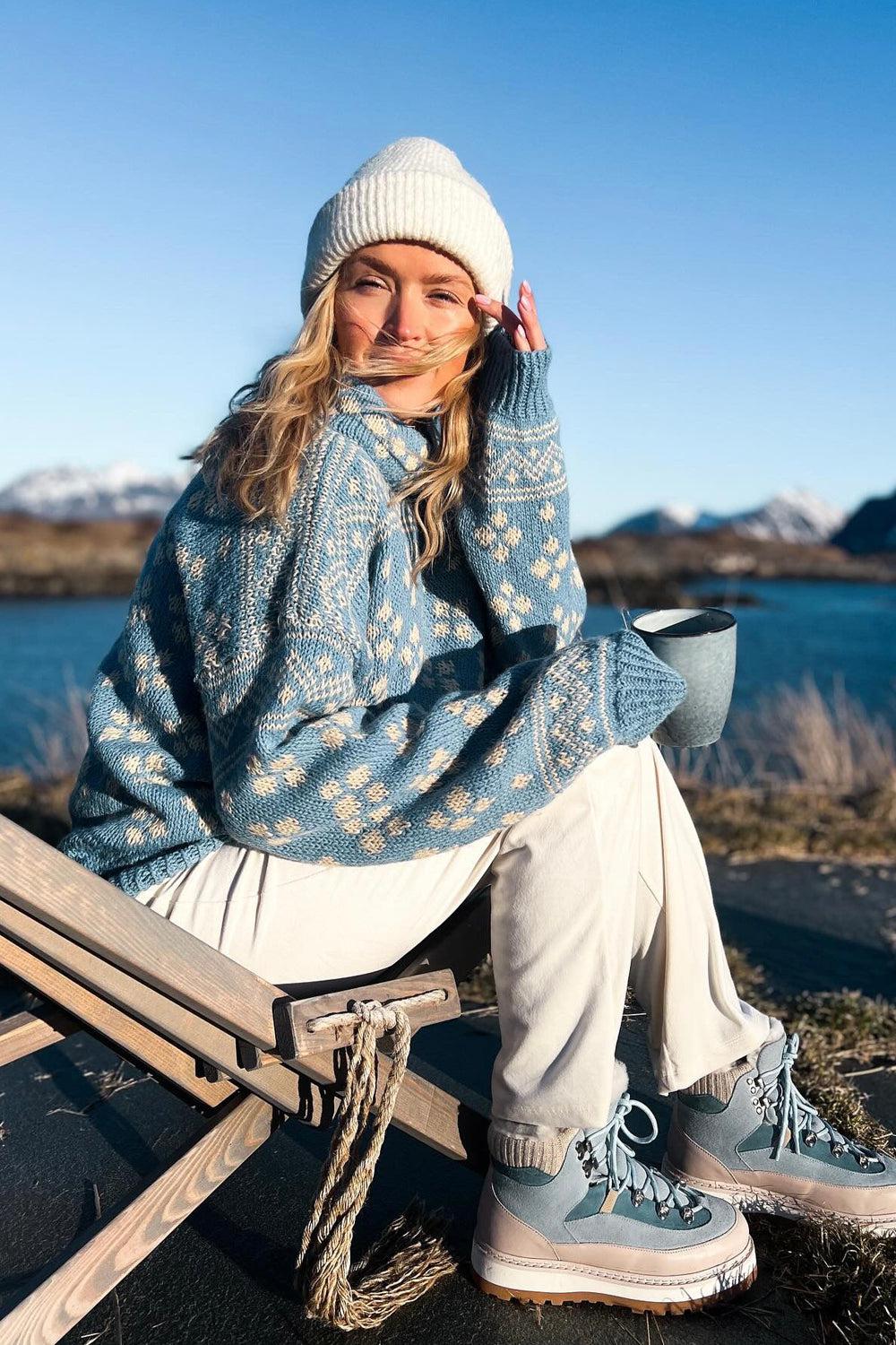 Tag cap suede X Ingrid IceBlue