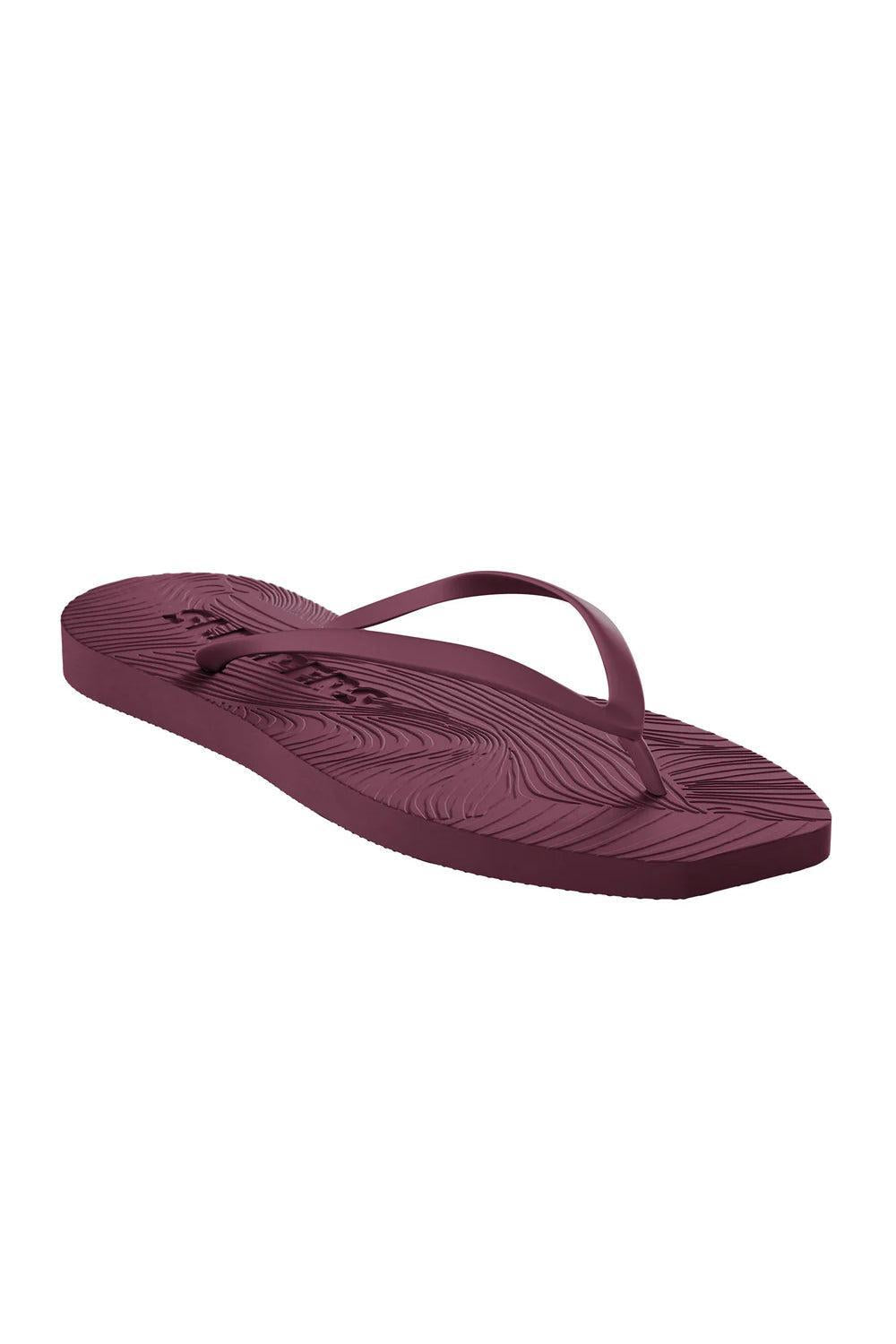 Tapered Flip Flop Burgundy
