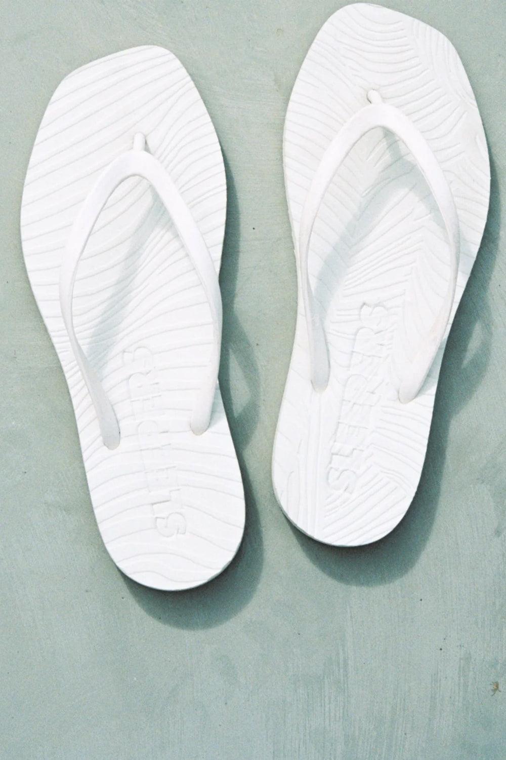Tapered Flip Flop White