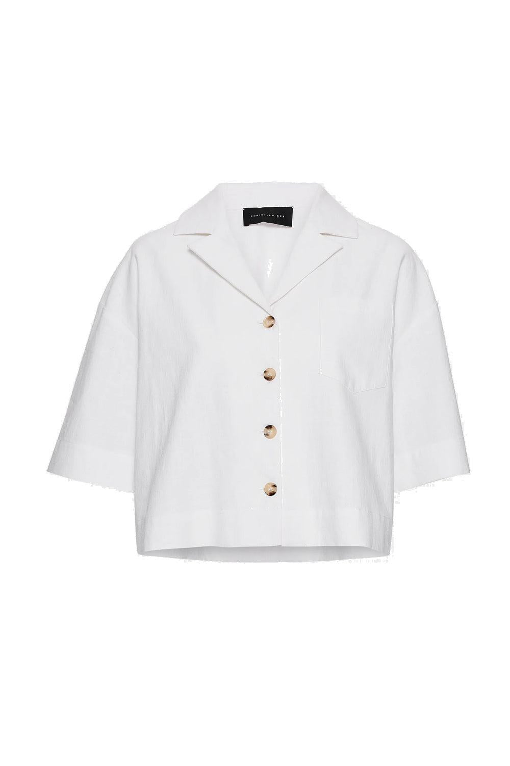 Tara Linen Shirt White