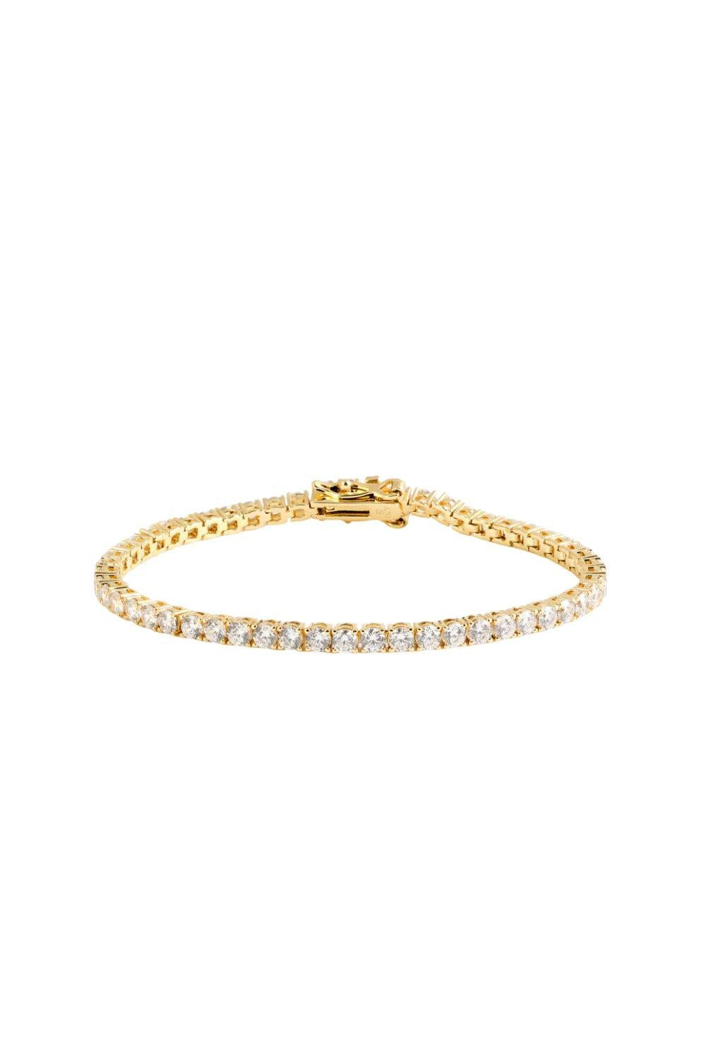 Tennis Bracelet gold 3mm 17cm