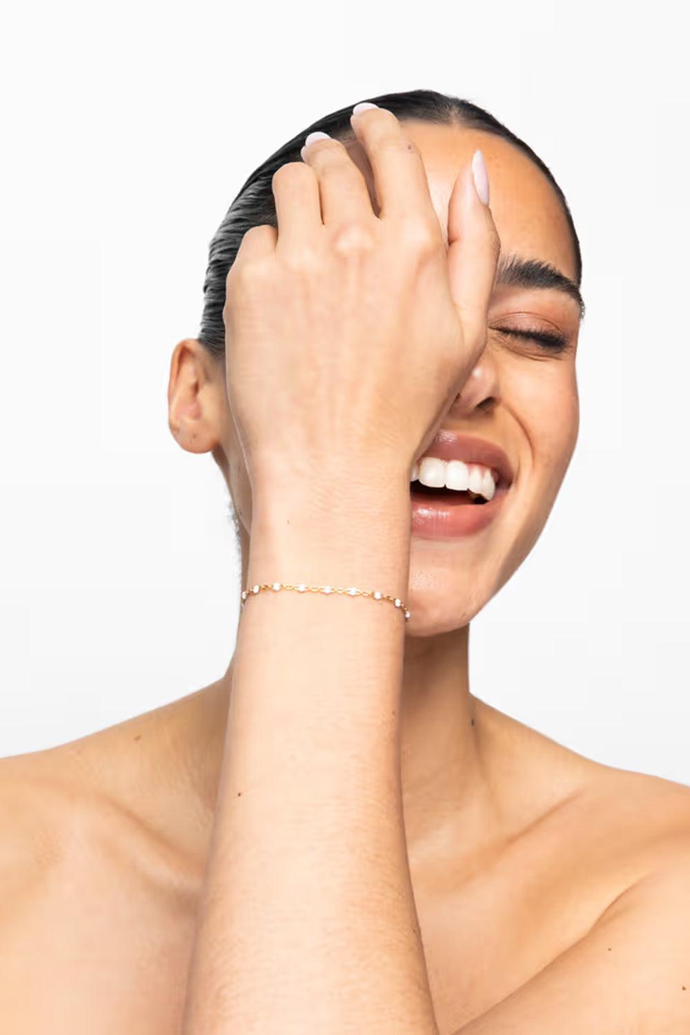 The Blue Bead Bracelet