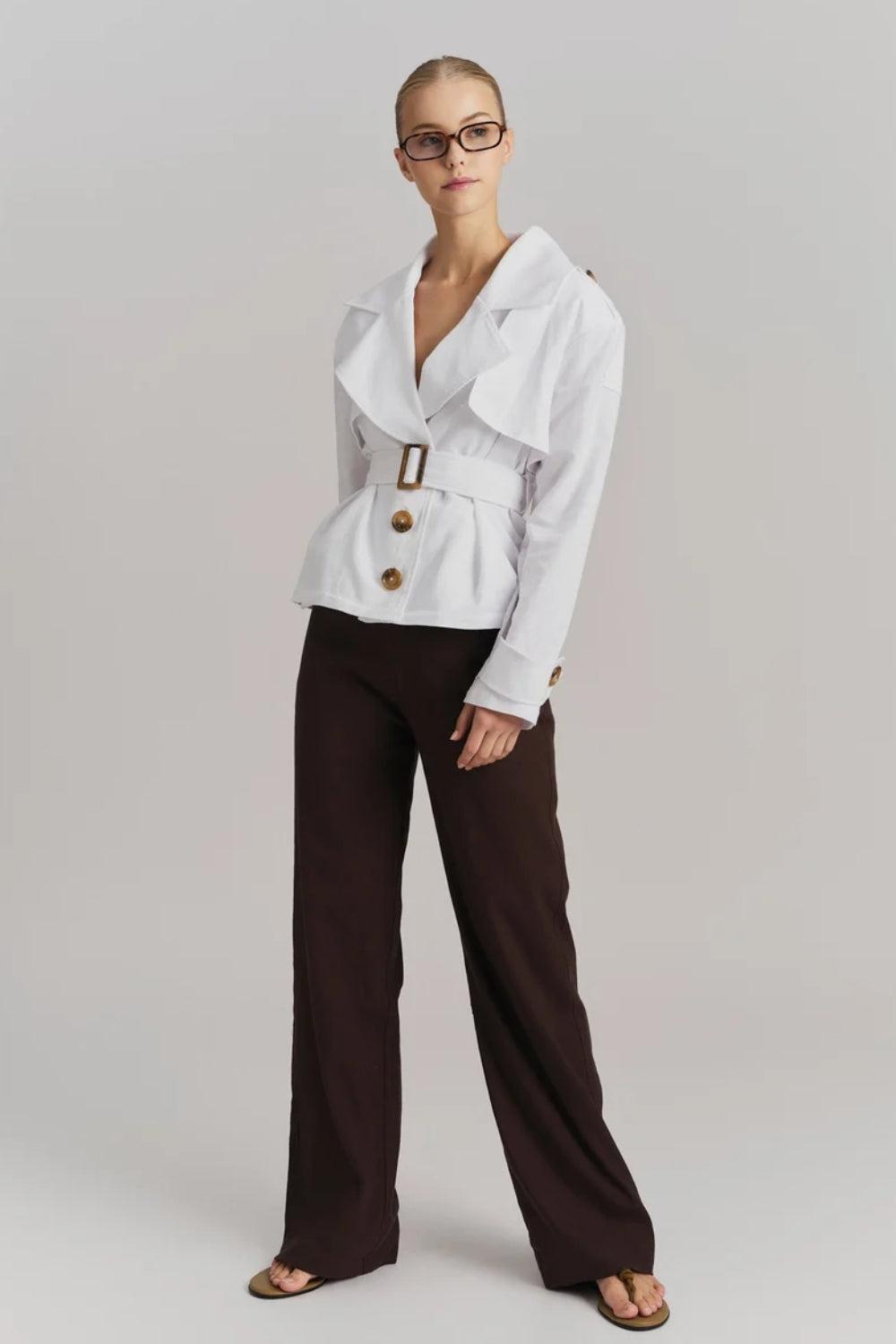 Tilla Linen Jacket White
