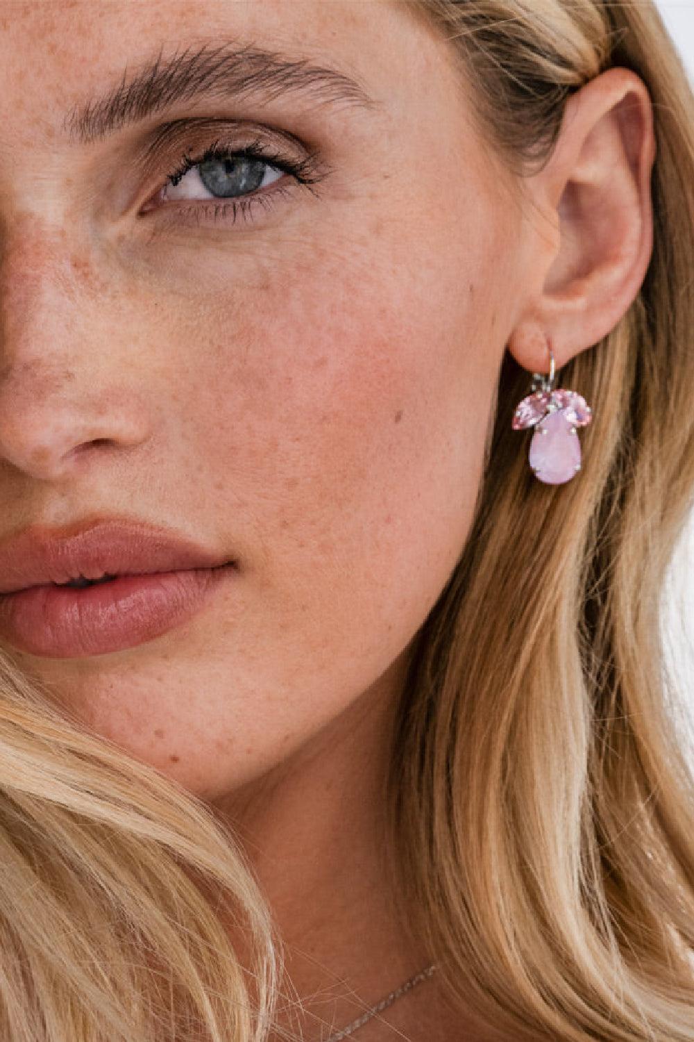 Timo Earrings Gold Soft Pink Combo