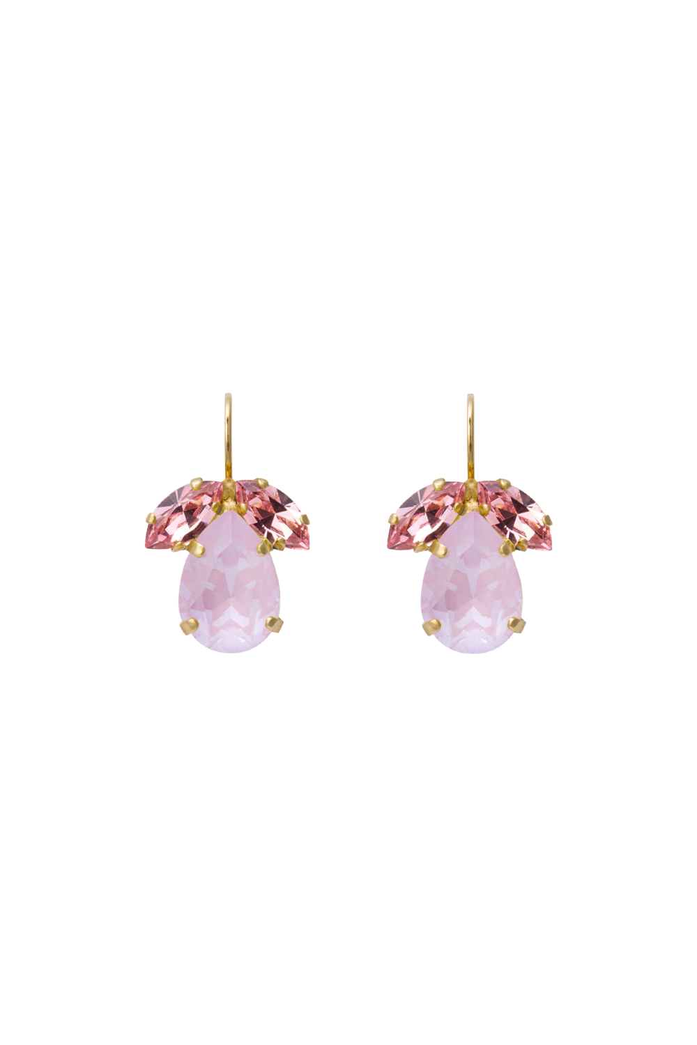 Timo Earrings Gold Soft Pink Combo
