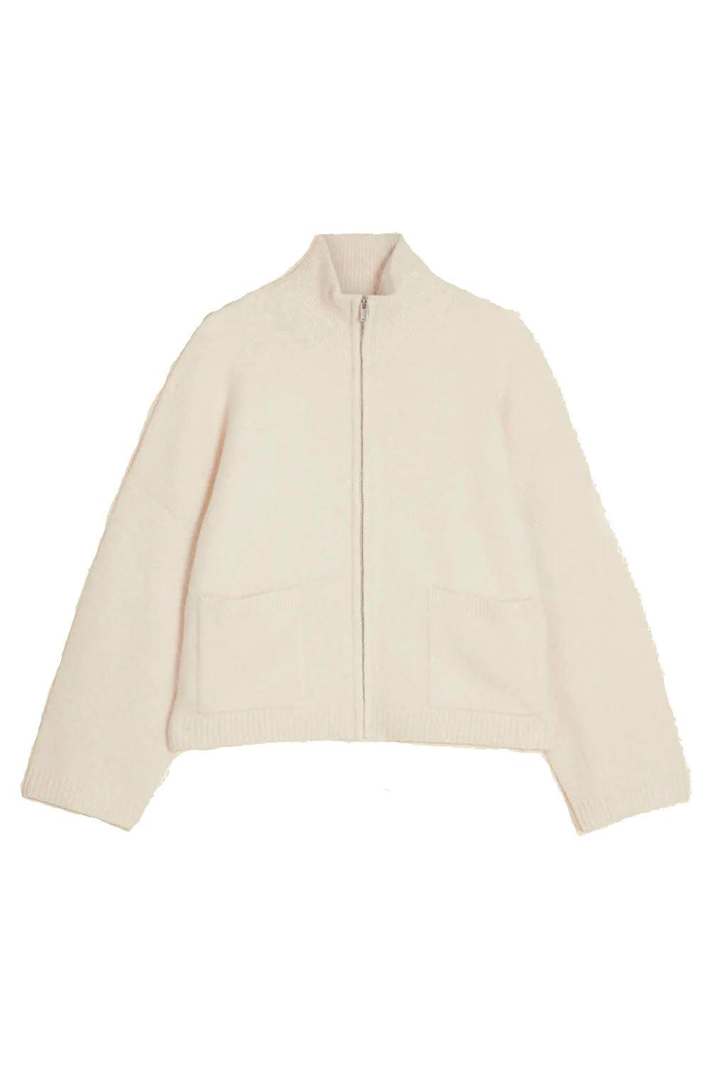Tine Fluffy Cardigan Ecru