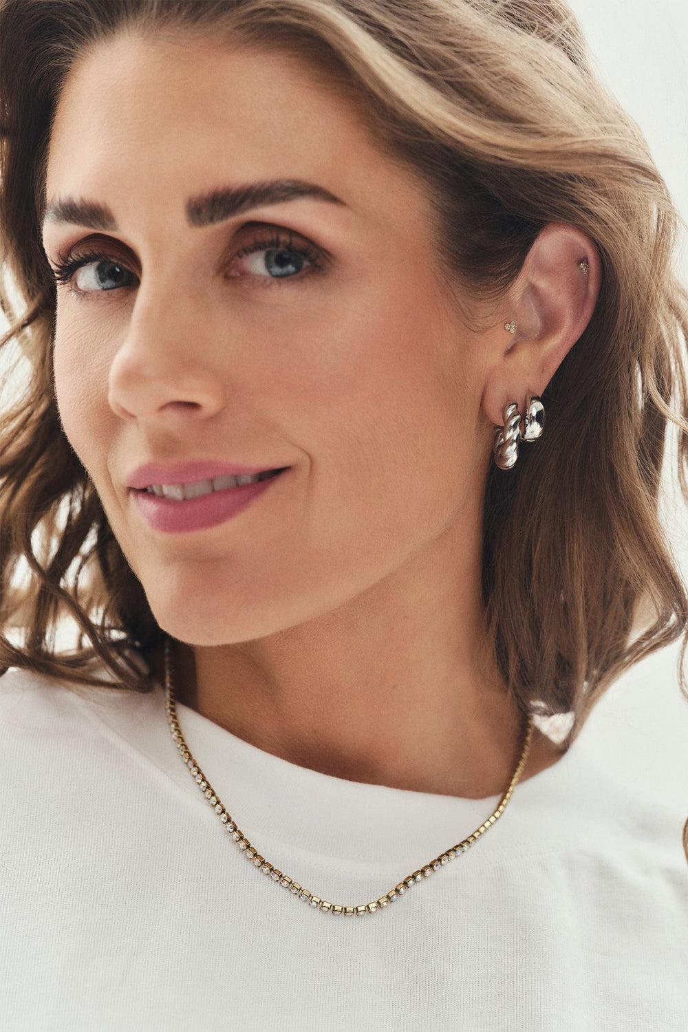 Tone Damli Friendship Hoops Silver