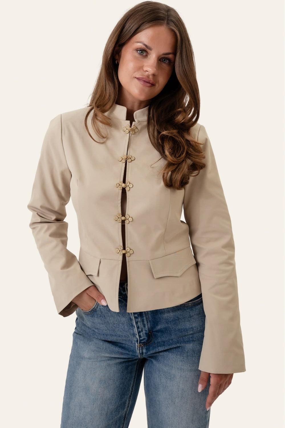 TracyIC Blazer Shirt Beige
