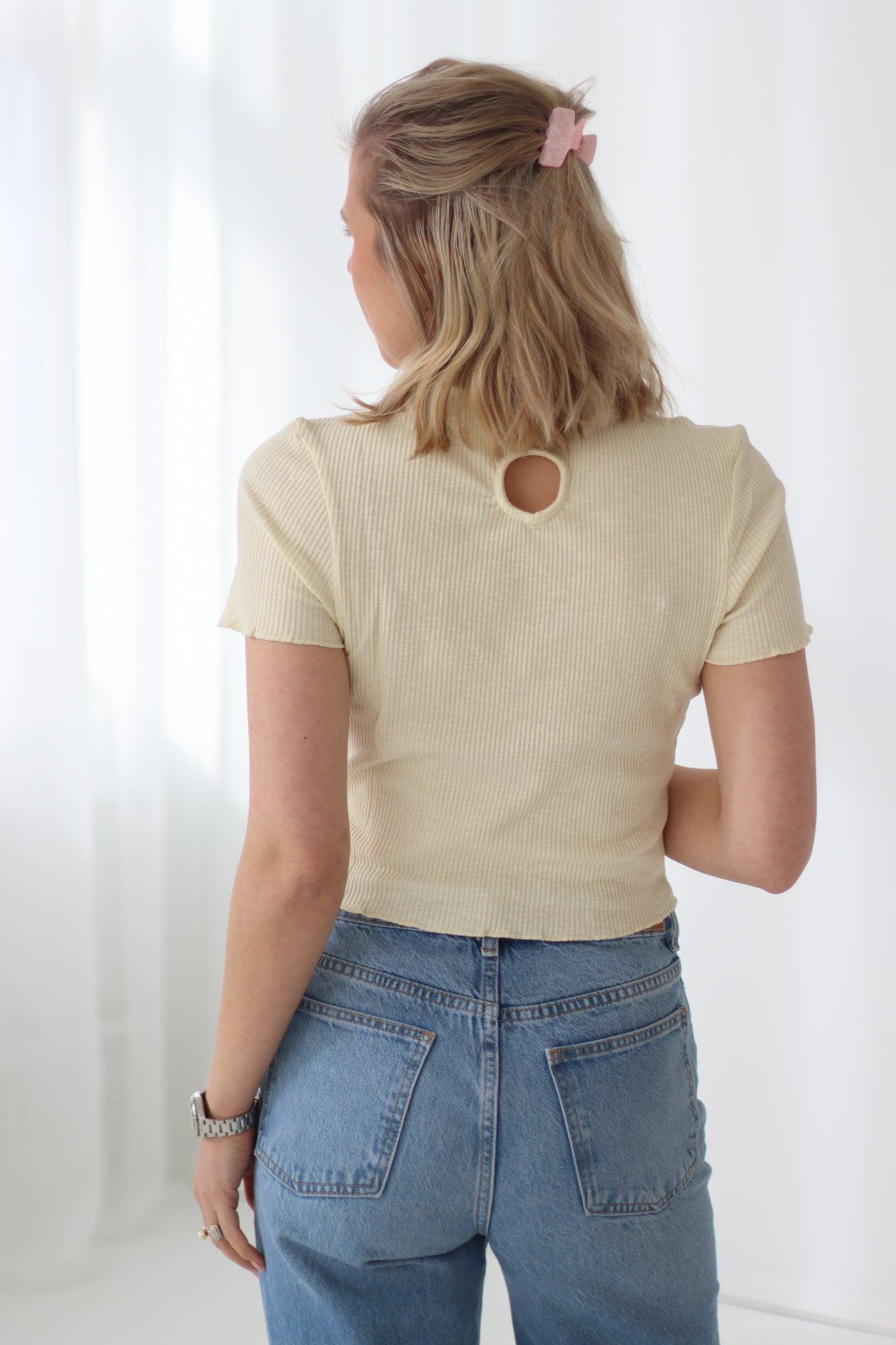 Tree Cropped Tee Lt. Yellow