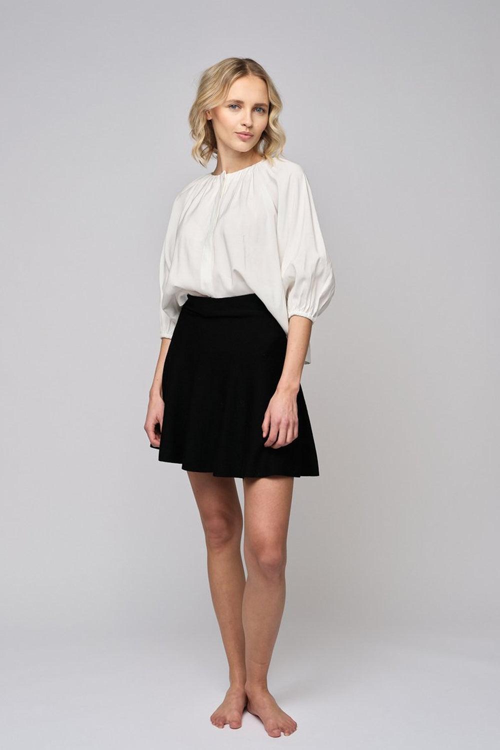 Triny Merino Skirt Black