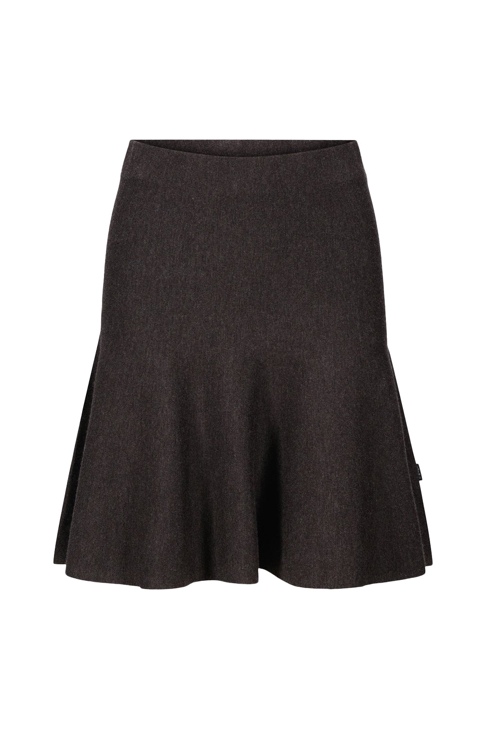 Triny Merino Skirt Dark Brown Melange