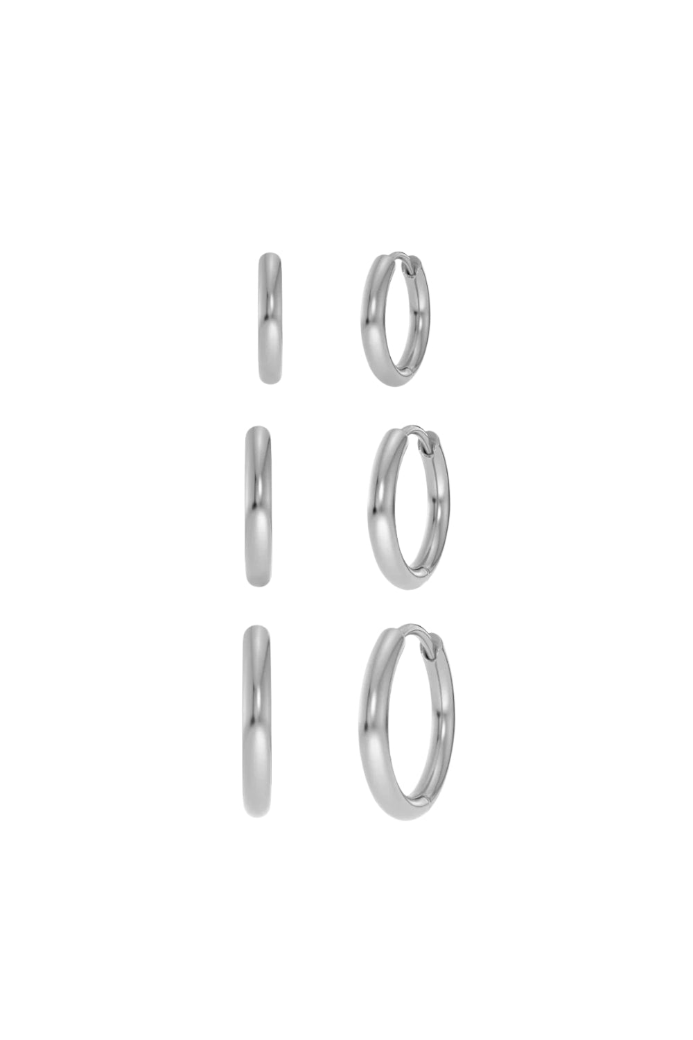Triple Pair Hoops Steel