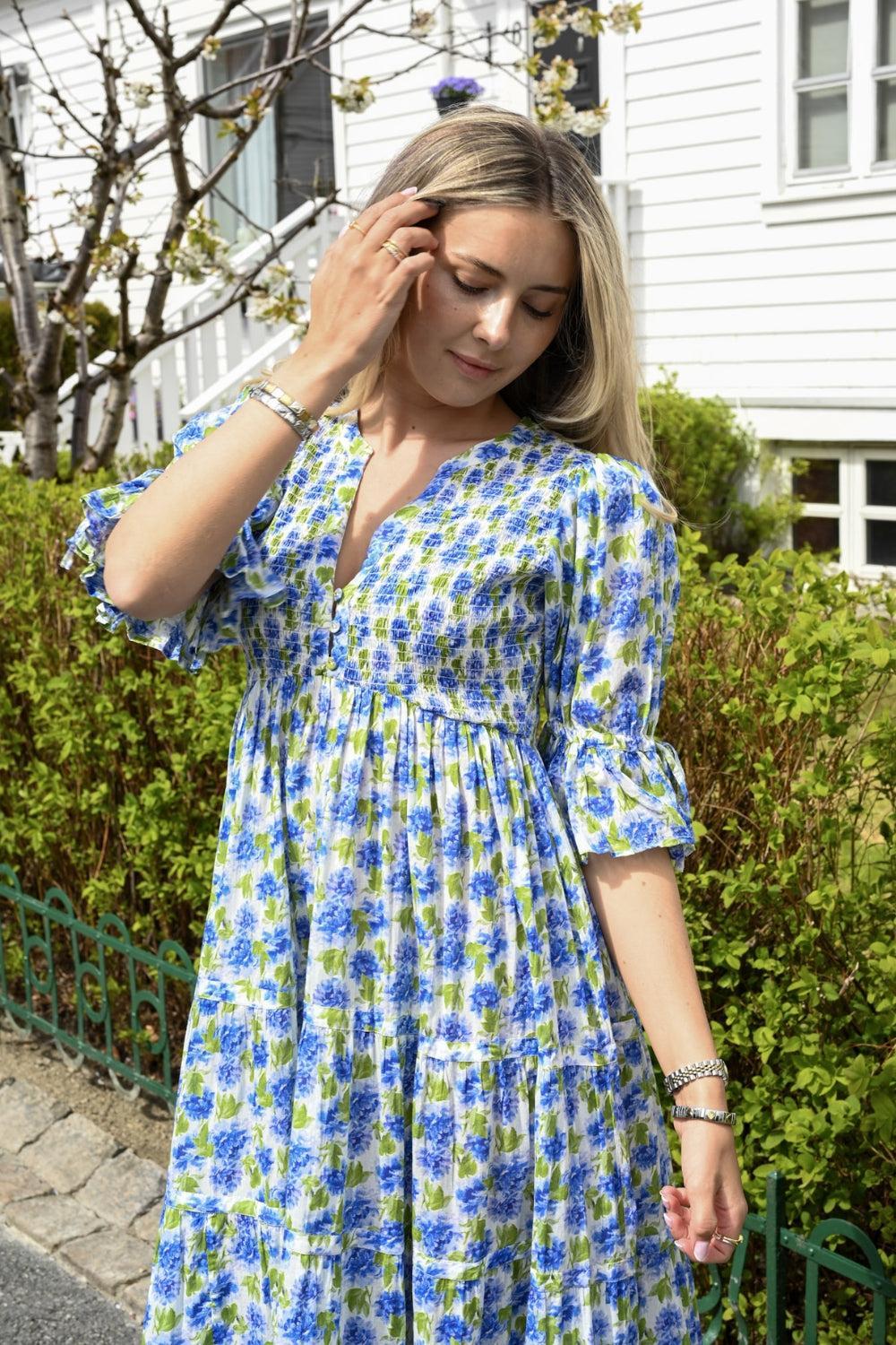 Twisted Maxi Dress Peonies