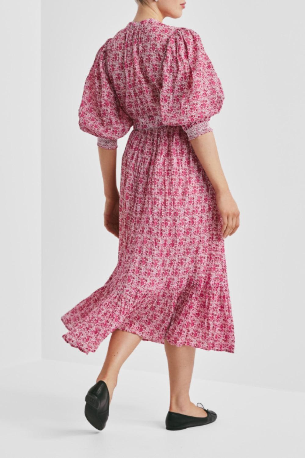 Twisted Midi Dress Wildflowers