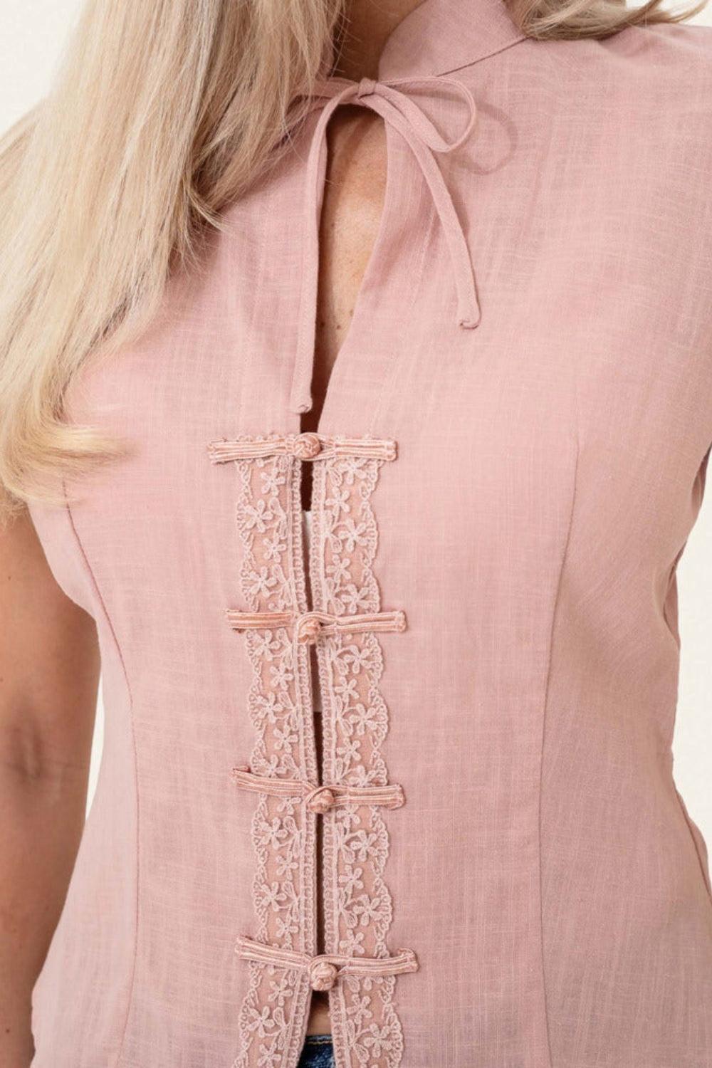 TyraIC Blouse Dusty Rose