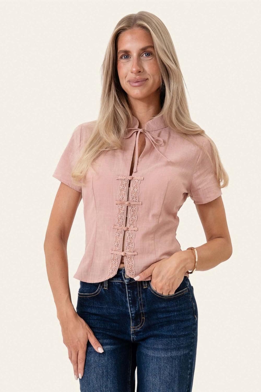 TyraIC Blouse Dusty Rose