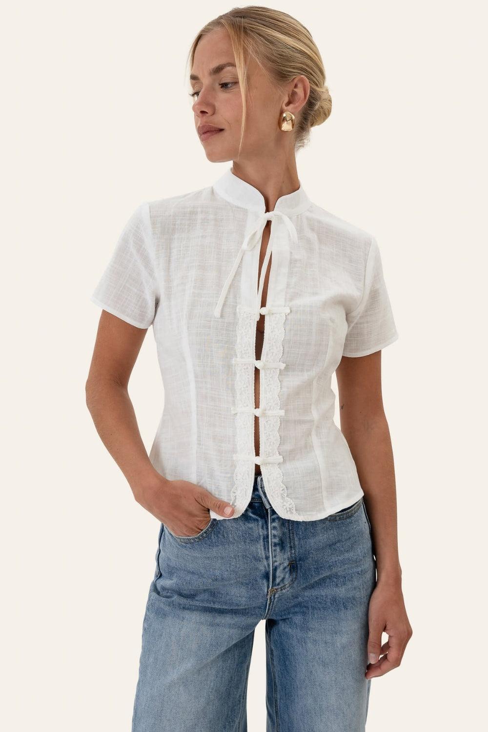 TyraIC Blouse White