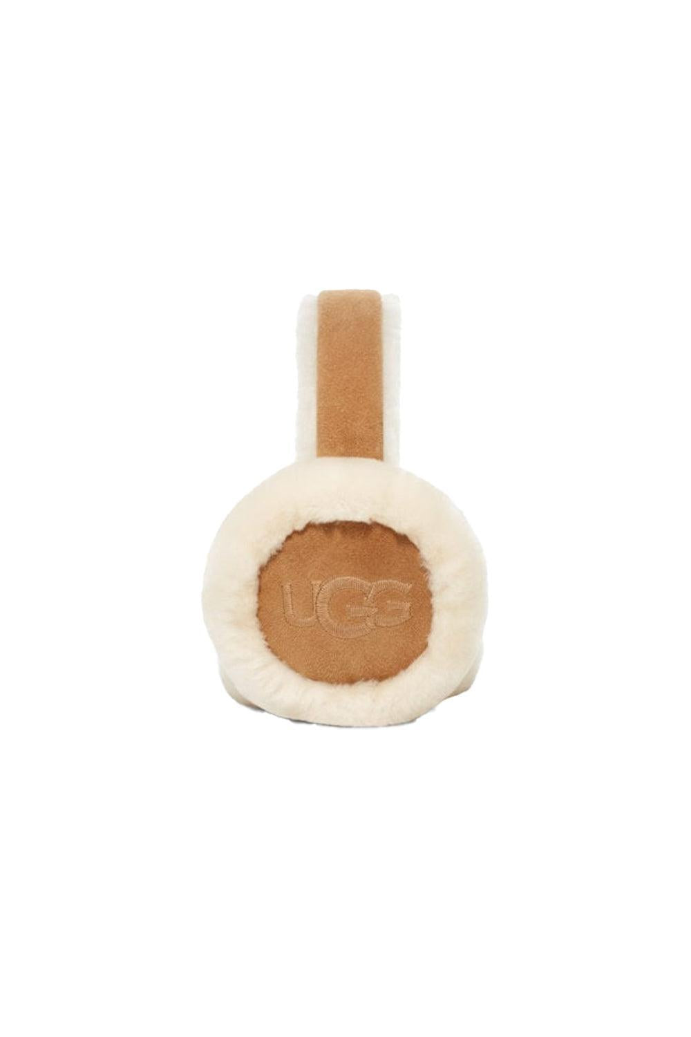 UGG Sheepskin Embroidery Earmuff Chestnut