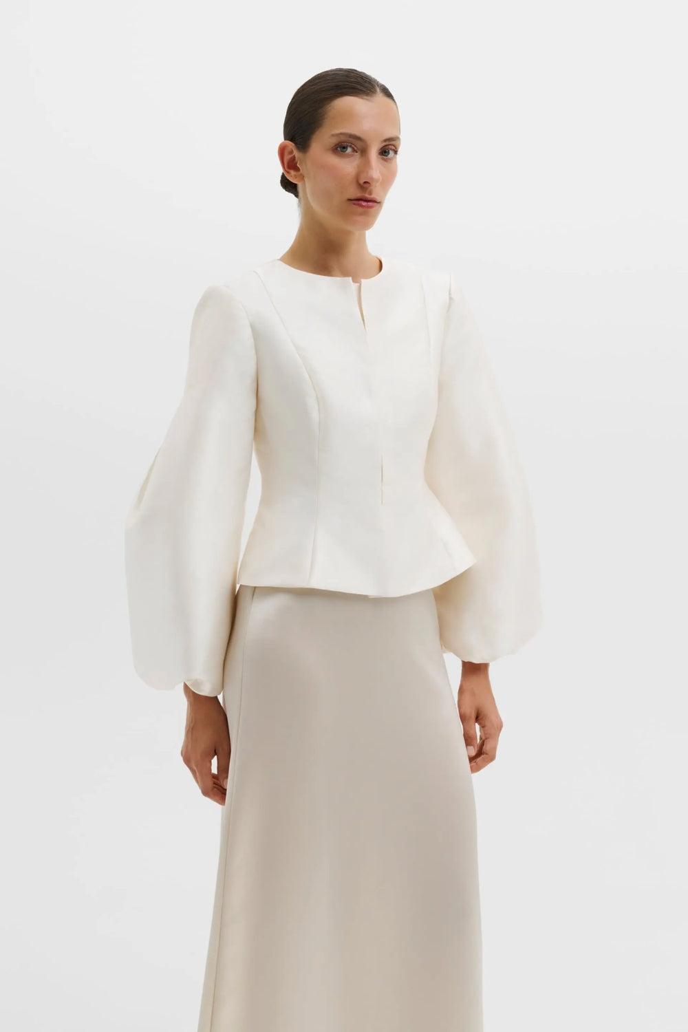 Vendela Ballon Sleeve blouse Ivory
