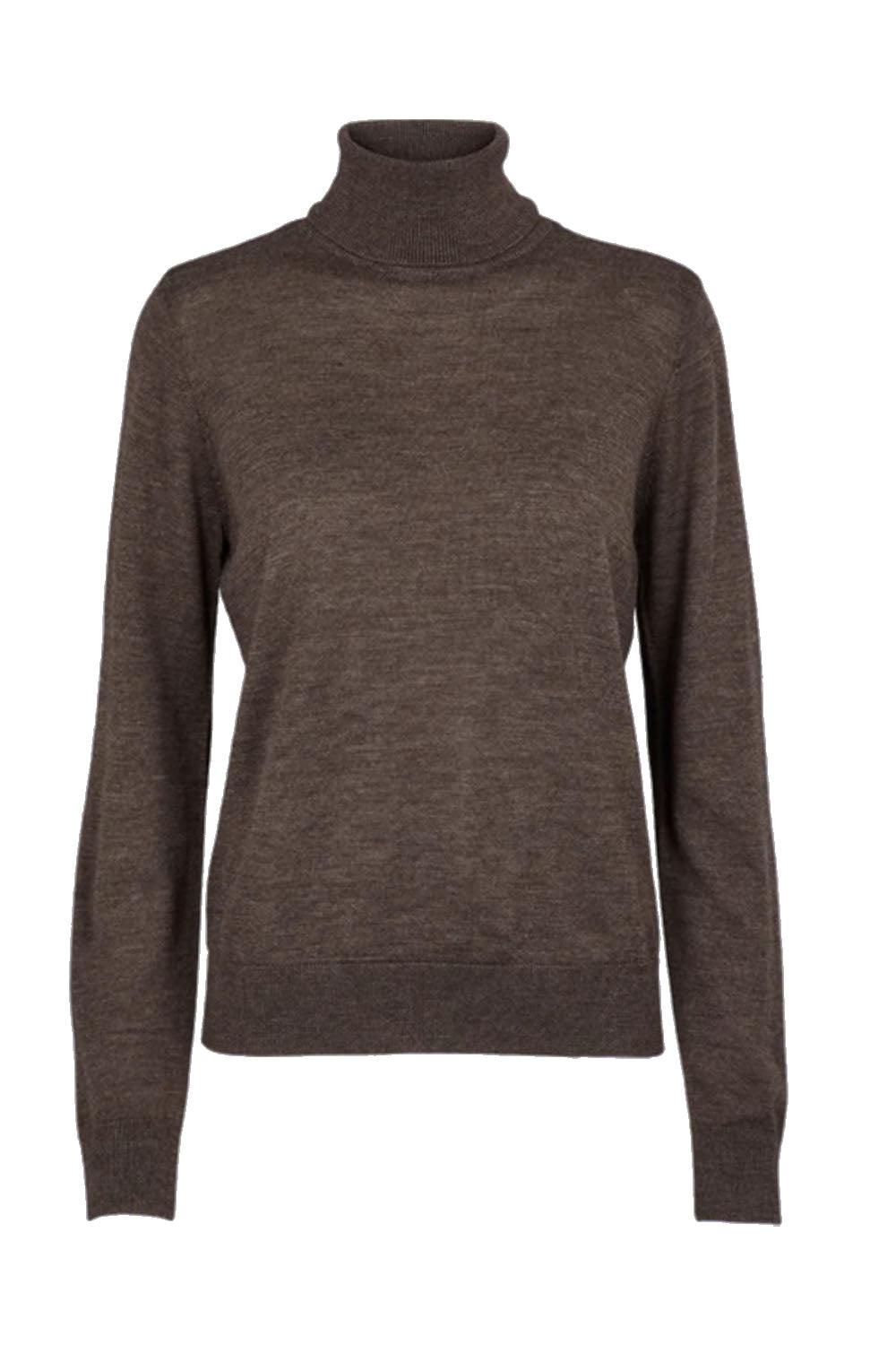 Vera Roll Neck Brun Melert