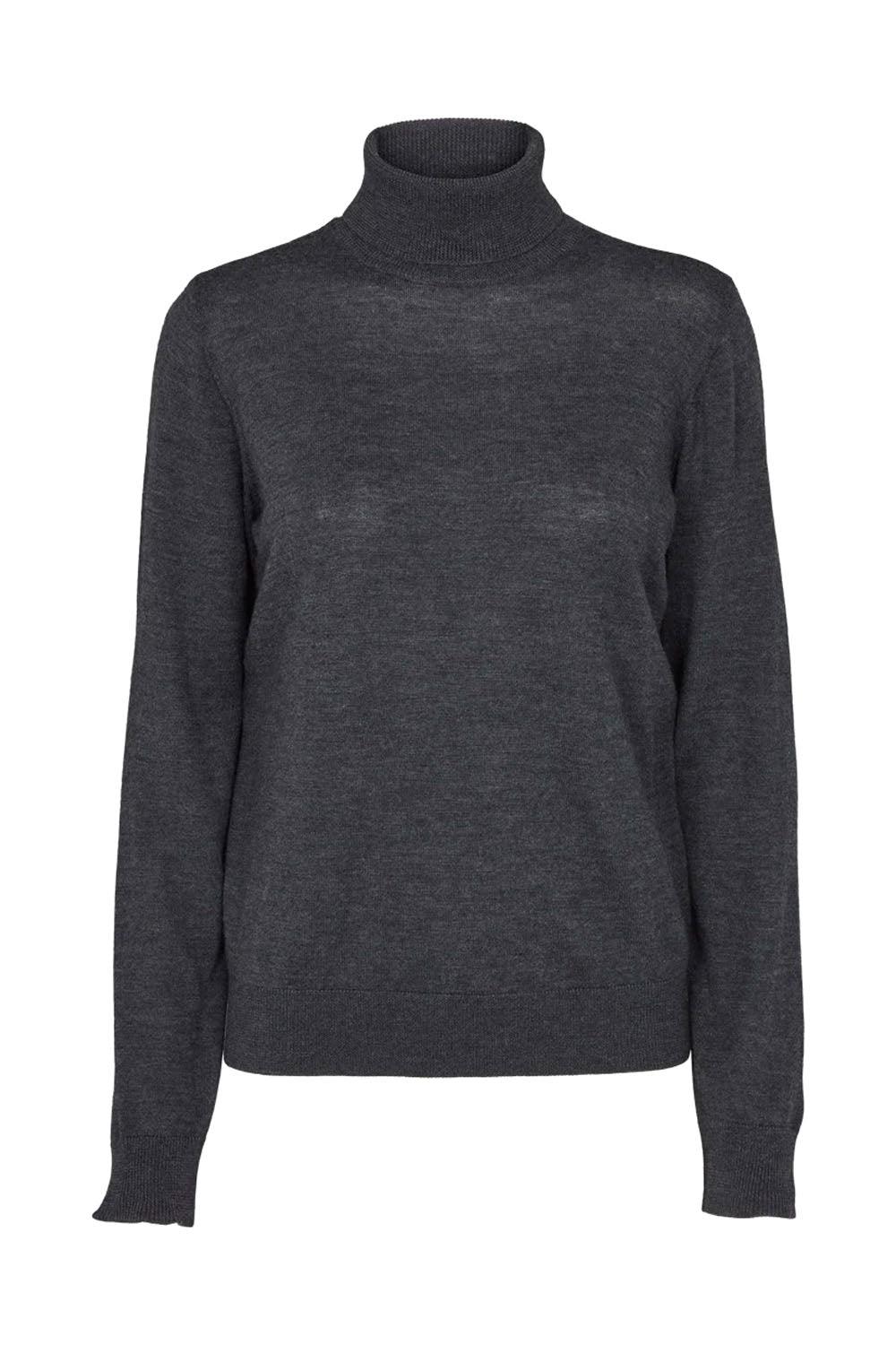 Vera Roll Neck Dark Grey Melert